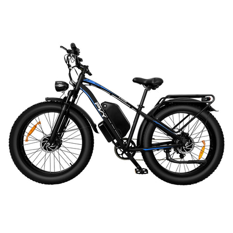 Bicicletta Elettrica PVY MAX26 FT - Motore 250W*2 Batteria 48V30AH Ruote da 26 Pollici Freni a Disco Ldraulici - Nero