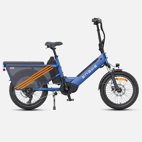 Bicicletta Elettrica ENGWE LE20 EU - Pneumatici Da 20 Pollici Motore 250W 48V38.4AH Doppia Batteria Freni Idraulici - Blu