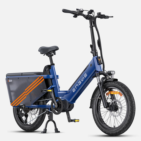 Bicicletta Elettrica ENGWE LE20 EU - Pneumatici Da 20 Pollici Motore 250W 48V38.4AH Doppia Batteria Freni Idraulici - Blu