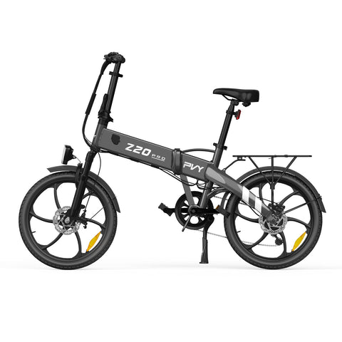 Bicicletta Elettrica PVY Z20 Pro - Motore 250W Batteria 36V10.4AH Autonomia 80KM Freno a Disco Meccanico - Grigio
