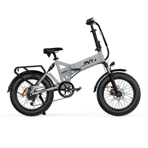 Bicicletta Elettrica PVY Z20 Plus 1000 - Motore 250W Batteria 48V16.5AH Autonomia 120KM Freno a Disco Idraulic - Grigio