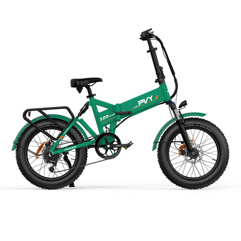 Bicicletta Elettrica PVY Z20 Plus 1000 - Motore 250W Batteria 48V16.5AH Autonomia 120KM Freno a Disco Idraulic - Verde