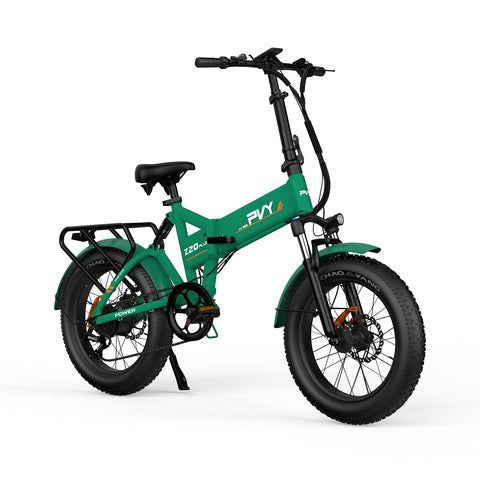 Bicicletta Elettrica PVY Z20 Plus 1000 - Motore 250W Batteria 48V16.5AH Autonomia 120KM Freno a Disco Idraulic - Verde