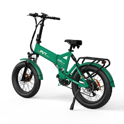 Bicicletta Elettrica PVY Z20 Plus 1000 - Motore 250W Batteria 48V16.5AH Autonomia 120KM Freno a Disco Idraulic - Verde