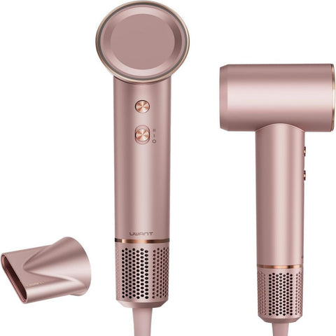 Asciugacapelli UWANT-H100 - Potenza 1500W 66m/s Flusso d'Aria Funzione Ionica - Rosa