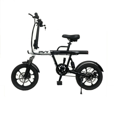 Bicicletta Elettrica PVY S2 Motore 250W Batteria 36V7.5AH Autonomia 60KM Freno a Disco Meccanico - Bianco e nero