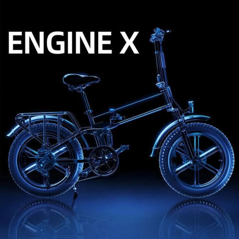Bicicletta elettrica ENGWE ENGINE X - Potenza 250W, autonomia 60KM - Colore bianco