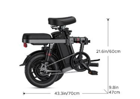 Bicicletta elettrica ENGWE T14 EU - Potenza 250W, autonomia 45KM - Colore grigio