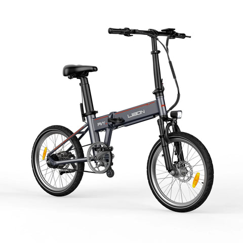 PVY Libon 10AH Bicicletta Elettrica - Motore 500W Batteria 36V10AH Autonomia 130KM Freno a Disco Idraulic - Grigio