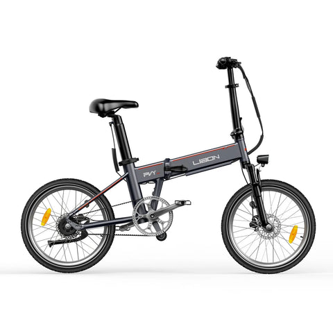 PVY Libon 20.4AH Bicicletta Elettrica - Motore 500W Doppia Batteria 36V10.4AH+36V10AH Autonomia 260KM Freno a Disco Idraulic - Grigio