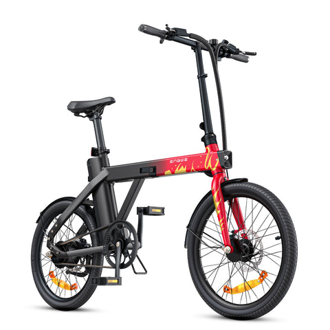 Bicicletta Elettrica ENGWE P20 Edizione Limitata - Motore 250W Batteria 36V9.6Ah Pneumatici da 20 Pollici Freno a Disco Idraulico - Rosso