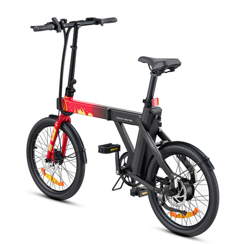 Bicicletta Elettrica ENGWE P20 Edizione Limitata - Motore 250W Batteria 36V9.6Ah Pneumatici da 20 Pollici Freno a Disco Idraulico - Rosso