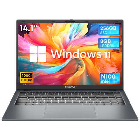 Laptop CHUWI GemiBook XPro - Processore Intel N100 Display 14.1" Windows 11 8GB+256GB Batteria - Grigio