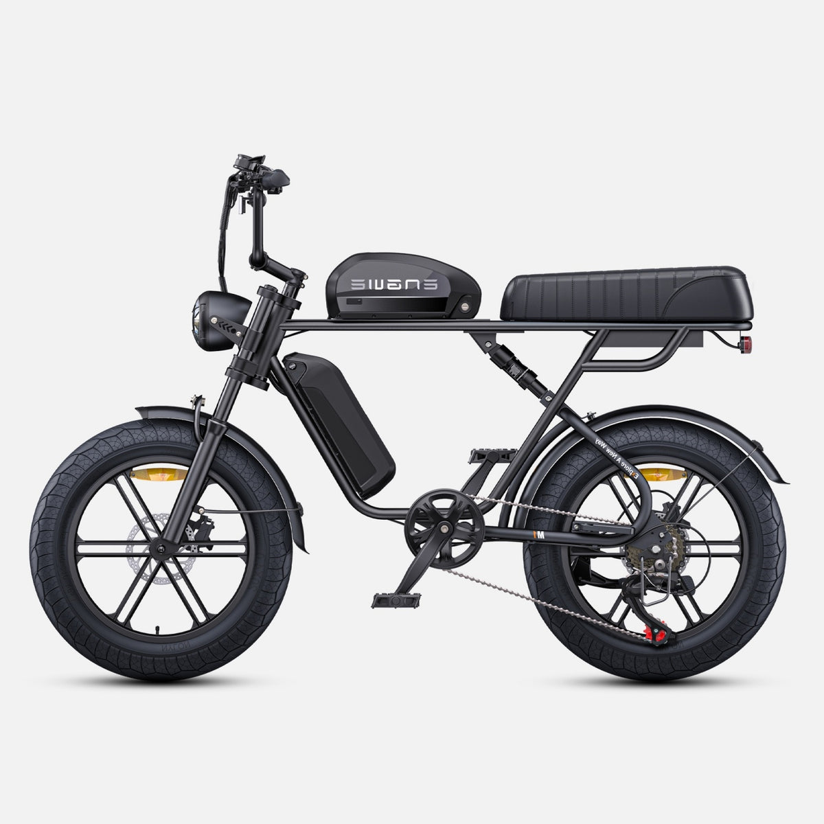 Bicicletta Elettrica ENGWE M1 NL -  Potenza 250W Batteria 48V28.6AH Pneumatici da 20 Pollici Freni a Disco Idraulici Pomello del Cambio Senza Maniglie - Nero