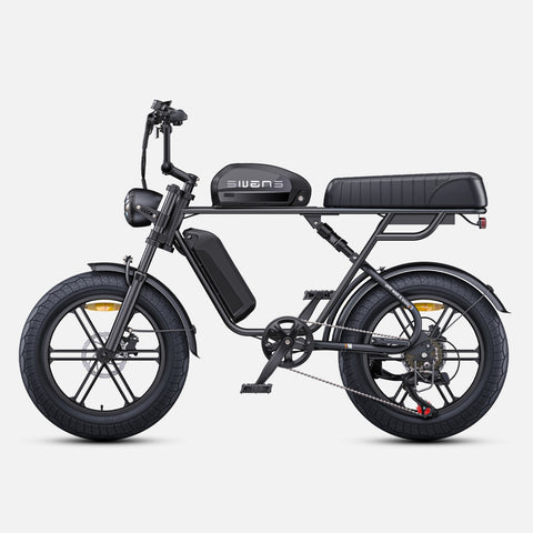 Bicicletta Elettrica ENGWE M1 NL -  Potenza 250W Batteria 48V28.6AH Pneumatici da 20 Pollici Freni a Disco Idraulici Pomello del Cambio Senza Maniglie - Nero