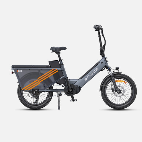Bicicletta Elettrica ENGWE LE20 EU E-Bike - Pneumatici Da 20 Pollici Motore 250W  Batteria Singola 48V19.2AH Freni Idraulici - Grigio