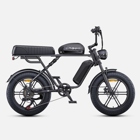 Bicicletta Elettrica ENGWE M1 NL -  Potenza 250W Batteria 48V28.6AH Pneumatici da 20 Pollici Freni a Disco Idraulici Pomello del Cambio Senza Maniglie - Nero