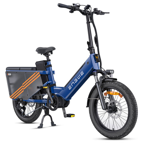 Bicicletta Elettrica ENGWE LE20 EU - Pneumatici Da 20 Pollici Motore 250W Batteria Singola 48V19.2AH Freni Idraulici - Blu