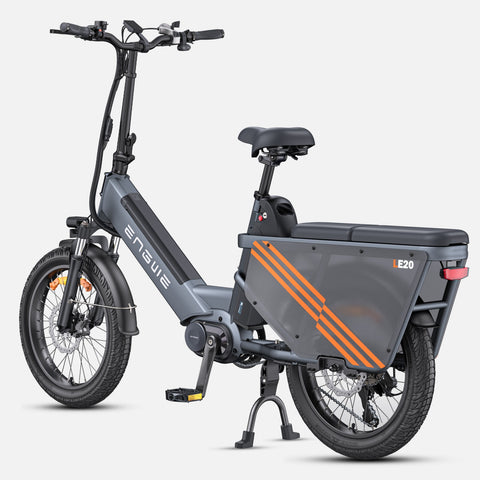 Bicicletta Elettrica ENGWE LE20 EU - Pneumatici Da 20 Pollici Motore 250W Doppia Batteria 48V38.4AH Freni Idraulici - Grigio