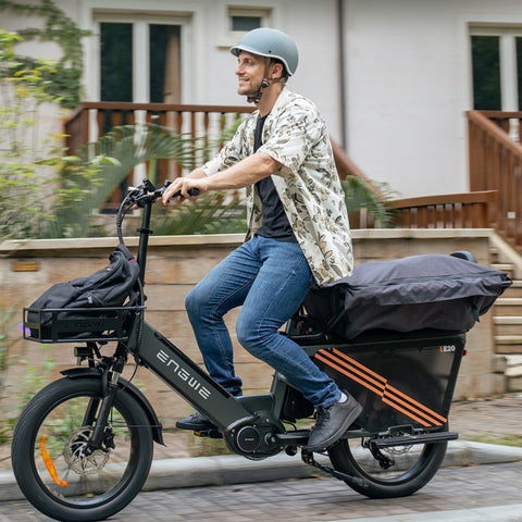 Bicicletta Elettrica ENGWE LE20 EU E-Bike - Pneumatici Da 20 Pollici Motore 250W  Batteria Singola 48V19.2AH Freni Idraulici - Grigio